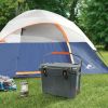 26 Quart Electric Cooler, Portable Travel Thermo Electric Car Cooler, Gray